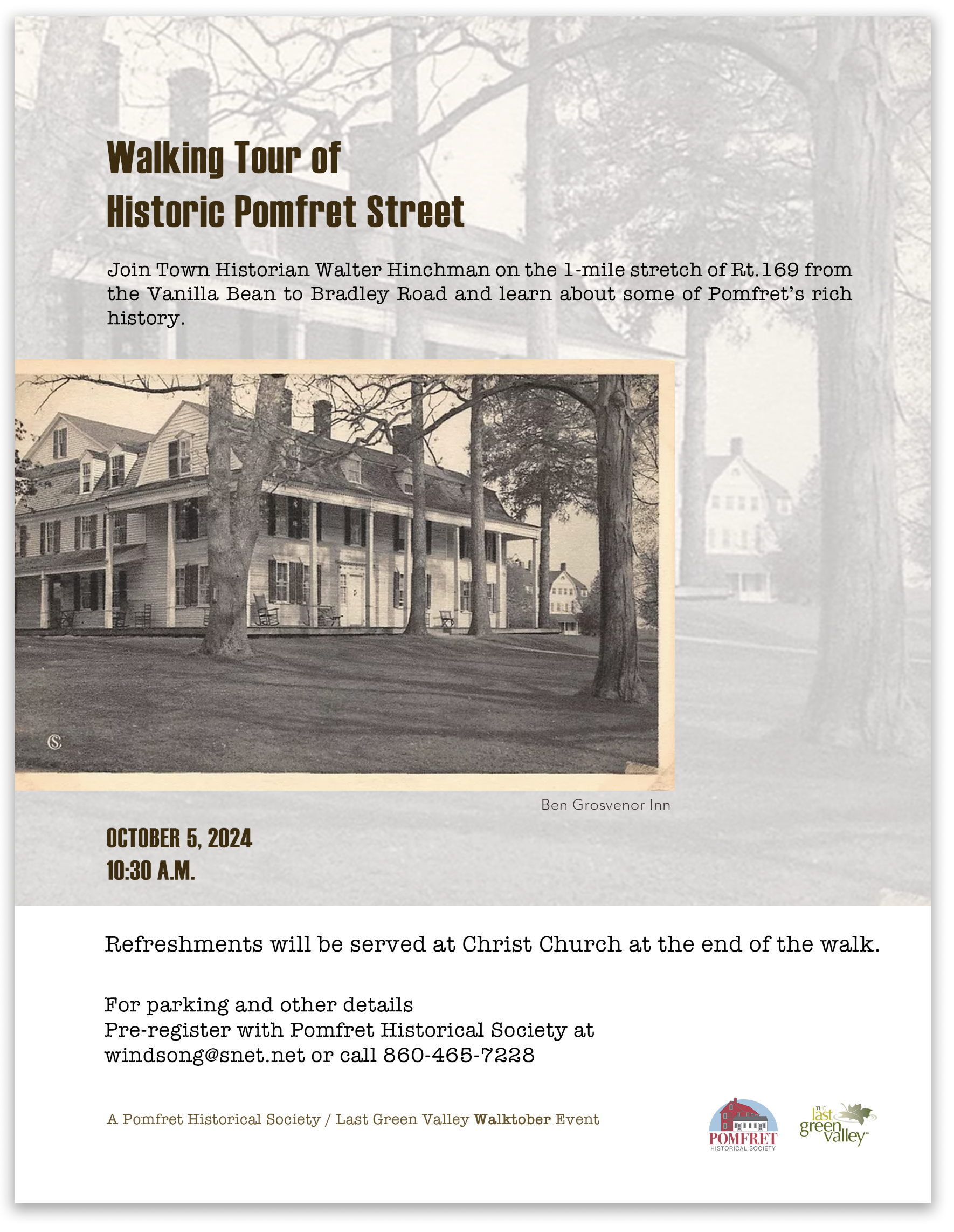 Walking Tour of Historic Pomfret Street